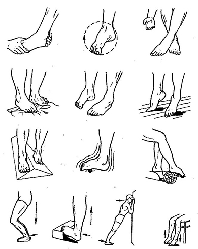 Комплексы лечебных упражнений для стопы ног при артрозе