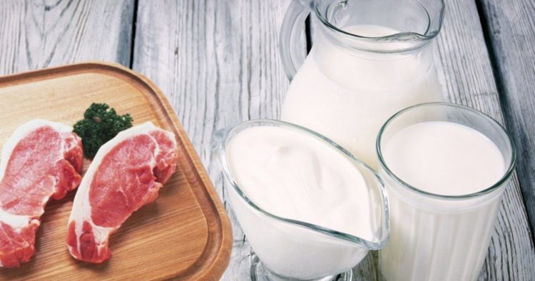 Молочные продукты и мясо