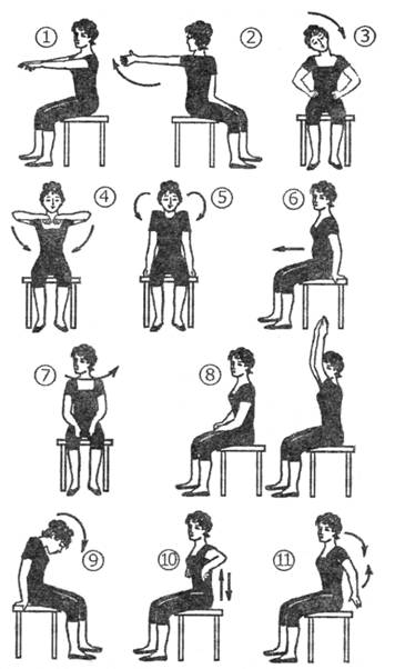 Лечебная физкультура в положении сидя