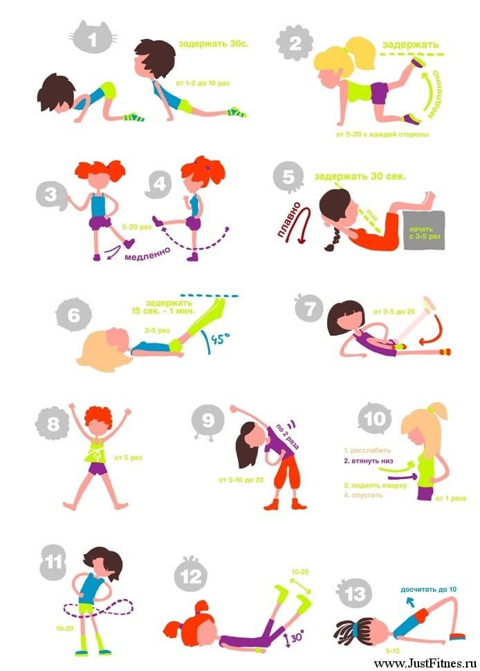 10 упражнений для утренней зарядки