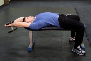 Тренировка грудных мышц и рук